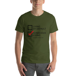 Conscious Living Unisex T-Shirt (Black lettering)